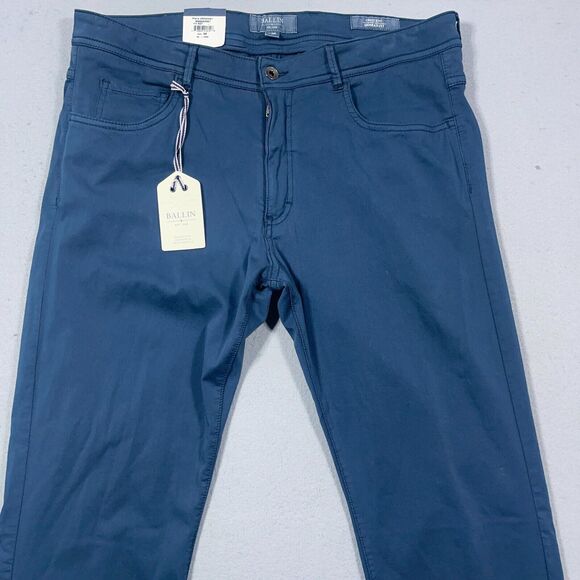 BALLIN Pants Mens Size 36x34 Crescent Modern Fit 5-Pocket Navy Blue NWT‎ - Picture 2 of 14